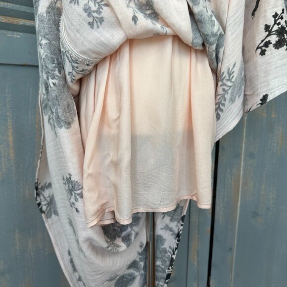 Free People Cream and Black Floral Midi Dress - Picture 16 of 16
